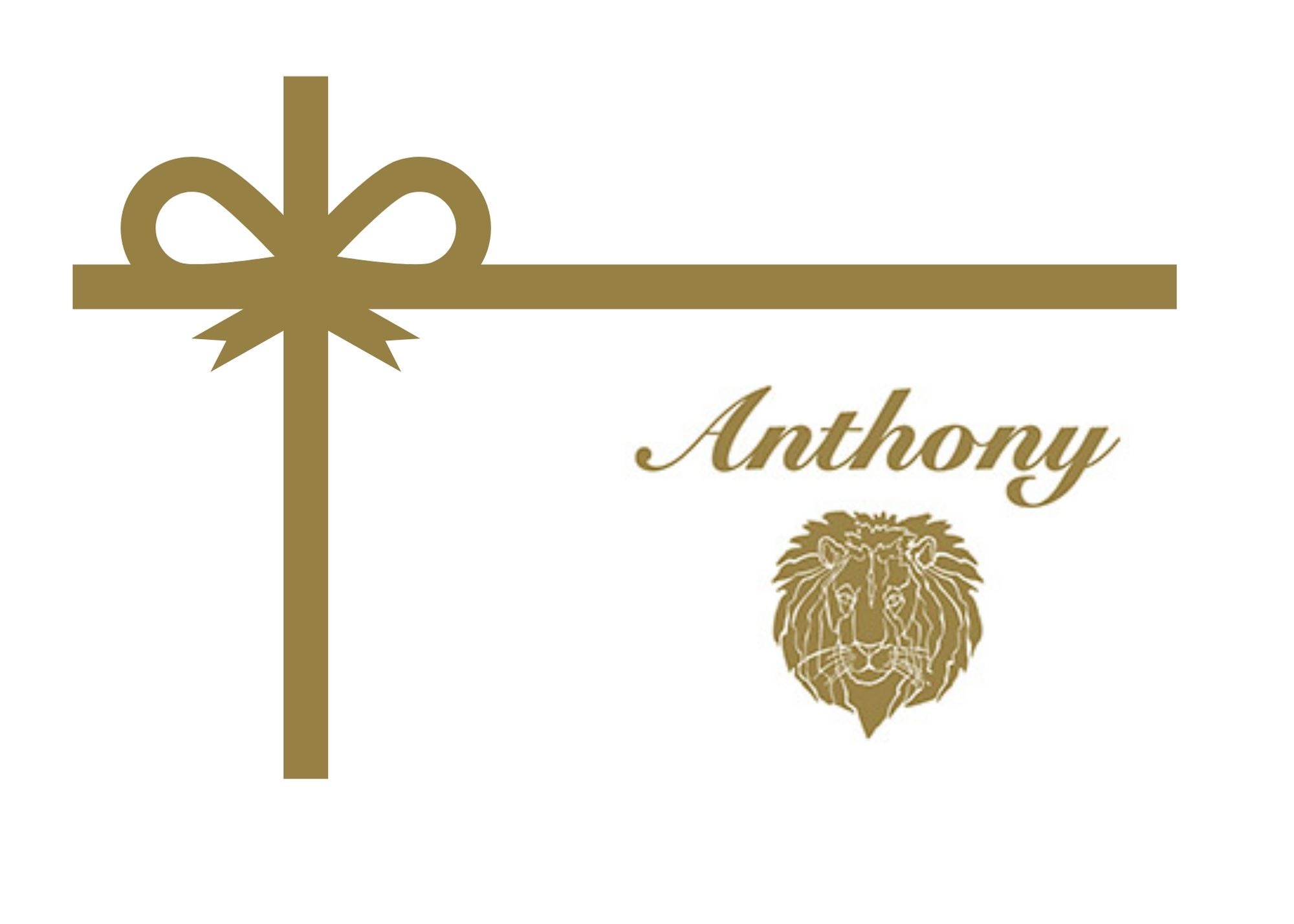 Anthony Men’s Gift Cards – Premium Menswear Gifts