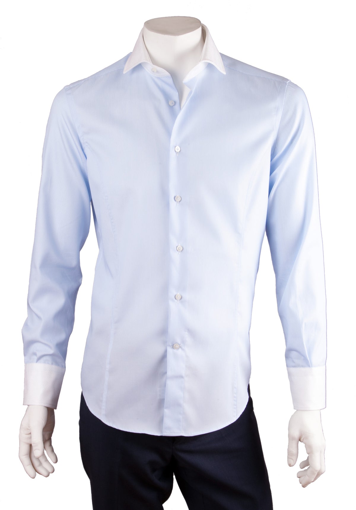 2 tone dress shirts Two-Tone Ribbed Cotton Shirt Button closure Men's Two Tone Dress Shirt